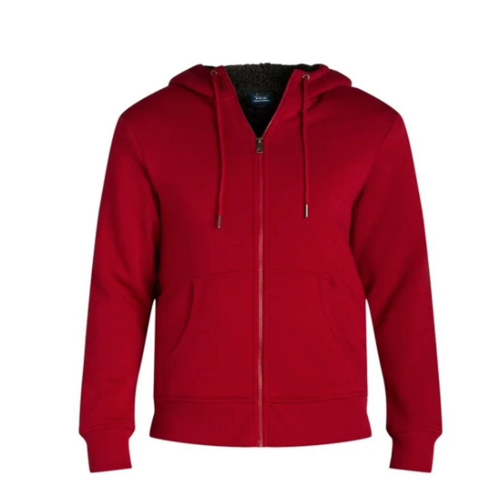 George Men's & Big Men's High Pile Fleece Lined Jacket with Hood Size M (38-40)